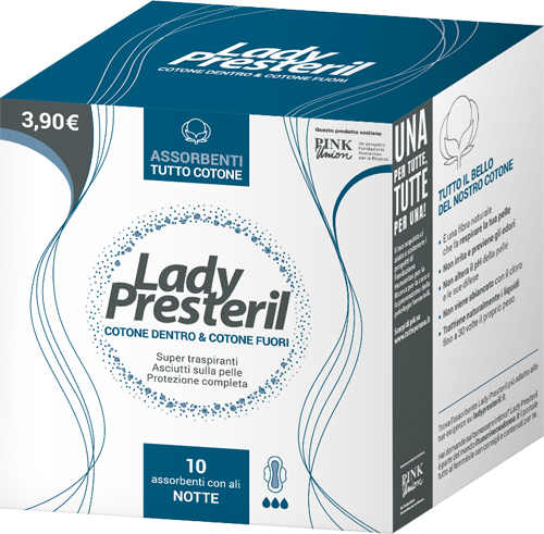 LADY PRESTERIL COTONE DENTRO & COTONE FUORI 10 ASSORBENTI CON ALI NOTTE PROMO - Farmacia Murachelli Di Putelli dr. Giovanni