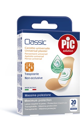 CEROTTO PIC CLASSIC 19X72 MM ANTIBATTERICO 20 PEZZI - Farmacia Murachelli Di Putelli dr. Giovanni
