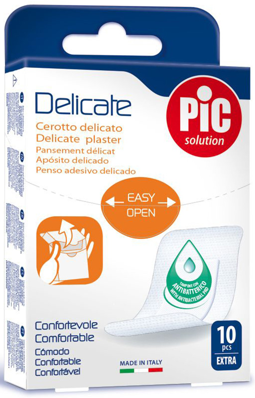 CEROTTO PIC DELICATE EXTRA ANTIBATTERICO 10 PEZZI - Farmacia Murachelli Di Putelli dr. Giovanni