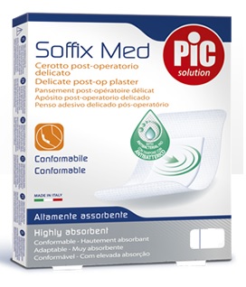 CEROTTO PIC SOFFIX MED IN TNT CON TAMPONE CENTRALE ASSORBENTE STERILE MONOUSO 30X10 CM STERILI ANTIBATTERICO 3 PEZZI - Farmacia Murachelli Di Putelli dr. Giovanni