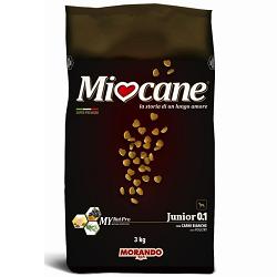 MIOCANE JUNIOR 0,1 CARNI BIANCHE 3 KG - Farmacia Murachelli Di Putelli dr. Giovanni