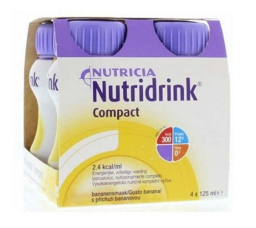 NUTRICIA NUTRIDRINK COMPACT GUSTO BANANA 4 BOTTIGLIE DA 125 ML - Farmacia Murachelli Di Putelli dr. Giovanni