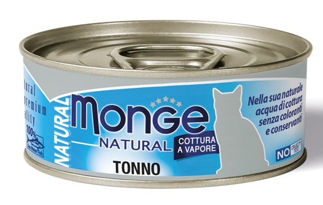 MONGE NATURAL QUALITY GATTO MONGE NATURAL TONNO DELL'ATLANTICO 80 G - Farmacia Murachelli Di Putelli dr. Giovanni