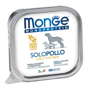 MONGE MONOPROTEICO 100% POLLO 150 G - Farmacia Murachelli Di Putelli dr. Giovanni