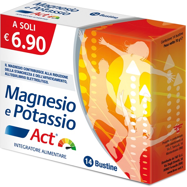 MAGNESIO E POTASSIO ACT 14 BUSTINE - Farmacia Murachelli Di Putelli dr. Giovanni
