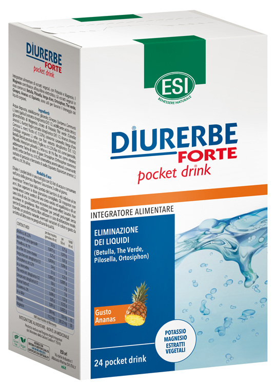 ESI DIURERBE FORTE POCKET DRINK ANANAS 24 X 20 ML - Farmacia Murachelli Di Putelli dr. Giovanni