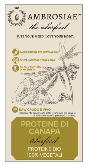 AMBROSIAE UBERFOOD PROTEINE DI CANAPA 200 G - Farmacia Murachelli Di Putelli dr. Giovanni