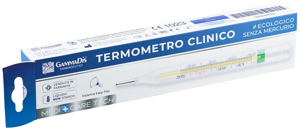 TERMOMETRO CLINICO ECOLOGICO SENZA MERCURIO 1 PEZZO MEDICARE - Farmacia Murachelli Di Putelli dr. Giovanni