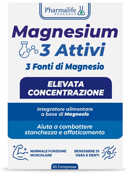 MAGNESIUM 3 ATTIVI 60 COMPRESSE - Farmacia Murachelli Di Putelli dr. Giovanni