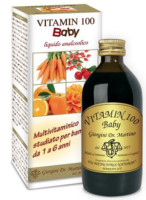 VITAMIN 100 BABY LIQUIDO ANALCOLICO 200 ML - Farmacia Murachelli Di Putelli dr. Giovanni