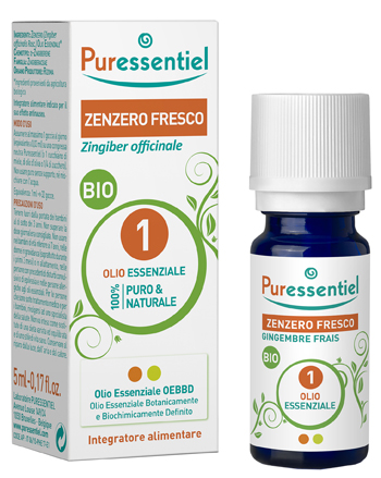 PURESSENTIEL ZENZERO FRESCO OLIO ESSENZIALE BIO 5 ML - Farmacia Murachelli Di Putelli dr. Giovanni