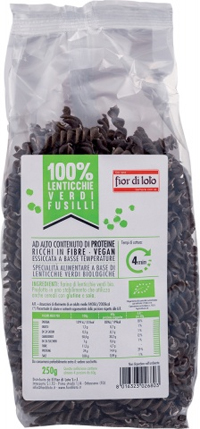 FUSILLI DI LENTICCHIE VERDI BIO 250 G - Farmacia Murachelli Di Putelli dr. Giovanni