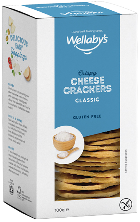 WELLABY'S CRACKERS CLASSIC CHEESE 100 G - Farmacia Murachelli Di Putelli dr. Giovanni