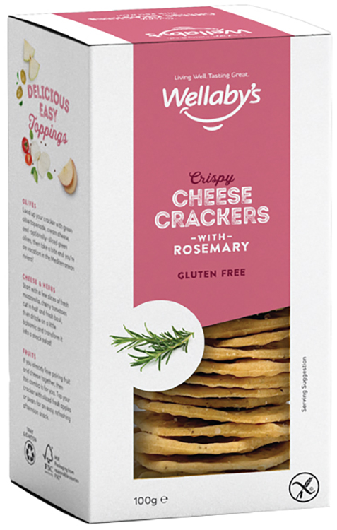 WELLABY'S CRACKERS ROSMARINO 100 G - Farmacia Murachelli Di Putelli dr. Giovanni