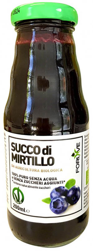 SUCCO DI MIRTILLO BIO 200 ML - Farmacia Murachelli Di Putelli dr. Giovanni