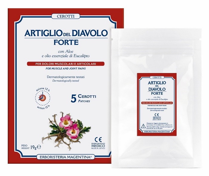 ARTIGLIO DEL DIAVOLO FORTE CEROTTO 5 PEZZI - Farmacia Murachelli Di Putelli dr. Giovanni