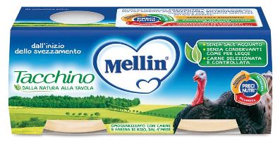 OMOGENEIZZATO MELLIN TACCHINO 2X120 G - Farmacia Murachelli Di Putelli dr. Giovanni