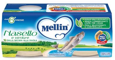 MELLIN OMOGENEIZZATO NASELLO 2 X 80 G - Farmacia Murachelli Di Putelli dr. Giovanni