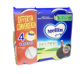 MELLIN OMOGENEIZZATO TACCHINO 4X80 G - Farmacia Murachelli Di Putelli dr. Giovanni
