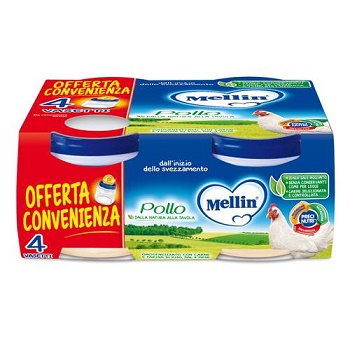 MELLIN OMOGENEIZZATO POLLO 4X80 G - Farmacia Murachelli Di Putelli dr. Giovanni