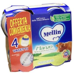 MELLIN OMOGENEIZZATO MANZO 4X80 G - Farmacia Murachelli Di Putelli dr. Giovanni