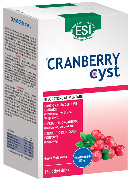 ESI CRANBERRY CYST POCKET DRINK 16 BUSTINE - Farmacia Murachelli Di Putelli dr. Giovanni