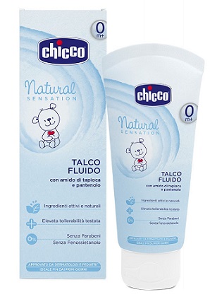 CHICCO TALCO FLUIDO NATURAL SENSATION 100 ML - Farmacia Murachelli Di Putelli dr. Giovanni