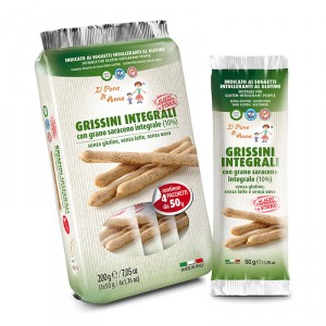 IL PANE DI ANNA GRISSINI INTEGRALI SENZA LATTE 200G - Farmacia Murachelli Di Putelli dr. Giovanni
