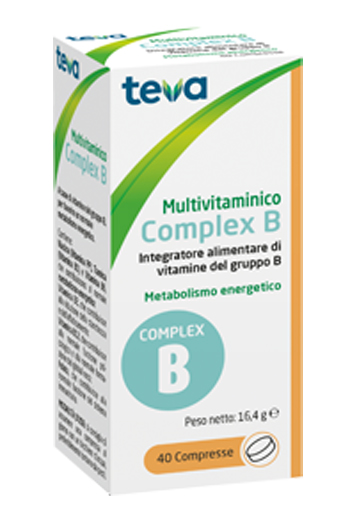 MULTIVITAMINICO COMPLEX B TEVA 40 COMPRESSE 16,4 G - Farmacia Murachelli Di Putelli dr. Giovanni