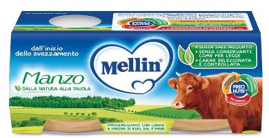 MELLIN OMOGENEIZZATO MANZO 2 X 80 G - Farmacia Murachelli Di Putelli dr. Giovanni