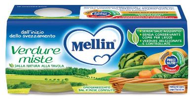 MELLIN OMOGENEIZZATO VERDURE MISTE 2 X 80 G - Farmacia Murachelli Di Putelli dr. Giovanni