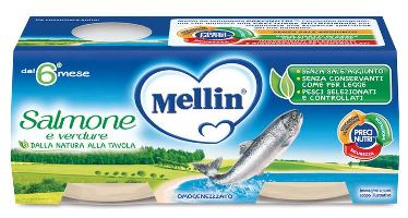 MELLIN OMOGENEIZZATO SALMONE 2 X 80 G - Farmacia Murachelli Di Putelli dr. Giovanni