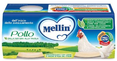 MELLIN OMOGENEIZZATO POLLO 2 X 80 G - Farmacia Murachelli Di Putelli dr. Giovanni