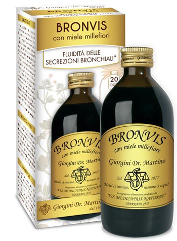 BRONVIS CON MIELE MILLEFIORI 200 ML - Farmacia Murachelli Di Putelli dr. Giovanni
