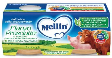MELLIN OMOGENEIZZATO MANZO PROSCIUTTO CON VERDURE - Farmacia Murachelli Di Putelli dr. Giovanni