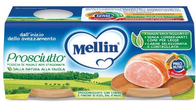 MELLIN OMOGENEIZZATO PROSCIUTTO 2 PEZZI X 80 G - Farmacia Murachelli Di Putelli dr. Giovanni