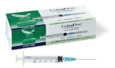 SIRINGA IPODERMICA EXTRAFINE 2,5 CC G23 0,60X30 10 PEZZI - Farmacia Murachelli Di Putelli dr. Giovanni