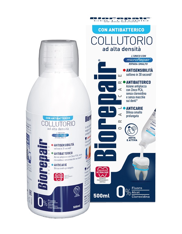 BIOREPAIR ORAL CARE COLLUTORIO ALTA INTENSITA' 3IN1 ANTISENSIBILITA', ANTIBATTERICO, ANTICARIE 500 ML - Farmacia Murachelli Di Putelli dr. Giovanni