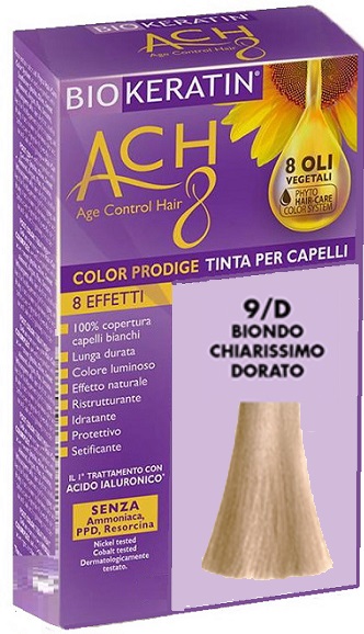 BIOKERATIN ACH8 COLOR PRODIGE 9/D BIONDO CHIARISSIMO DORATO - Farmacia Murachelli Di Putelli dr. Giovanni