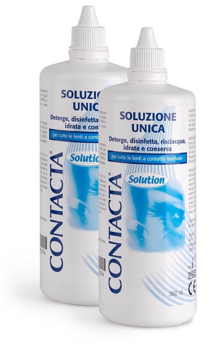 SOLUZIONE PER LENTI A CONTATTO CONTACTA 2 PEZZI 360 ML - Farmacia Murachelli Di Putelli dr. Giovanni