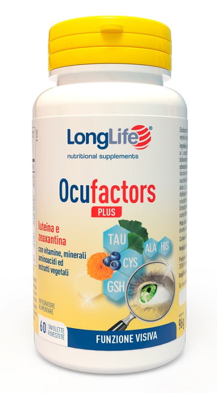 LONGLIFE OCUFACTORS PLUS 60 TAVOLETTE RIVESTITE - Farmacia Murachelli Di Putelli dr. Giovanni