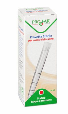 PROVETTA STERILE PER ANALISI DELLE URINE 10 ML PROFAR - Farmacia Murachelli Di Putelli dr. Giovanni
