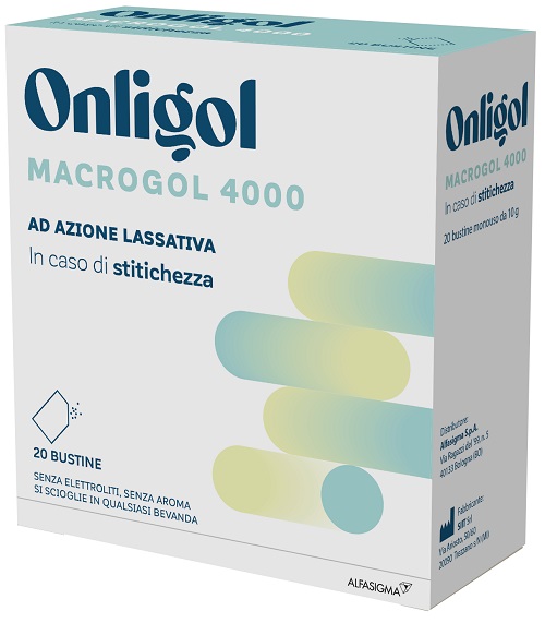 ONLIGOL MACROGOL 4000 20 BUSTINE 10 G SENZA ZUCCHERO - Farmacia Murachelli Di Putelli dr. Giovanni