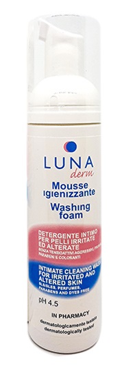 LUNADERM MOUSSE IGIENIZZANTE DETERGENTE INTIMO PELLI IRRITATE ED ALTERATE 150 ML - Farmacia Murachelli Di Putelli dr. Giovanni