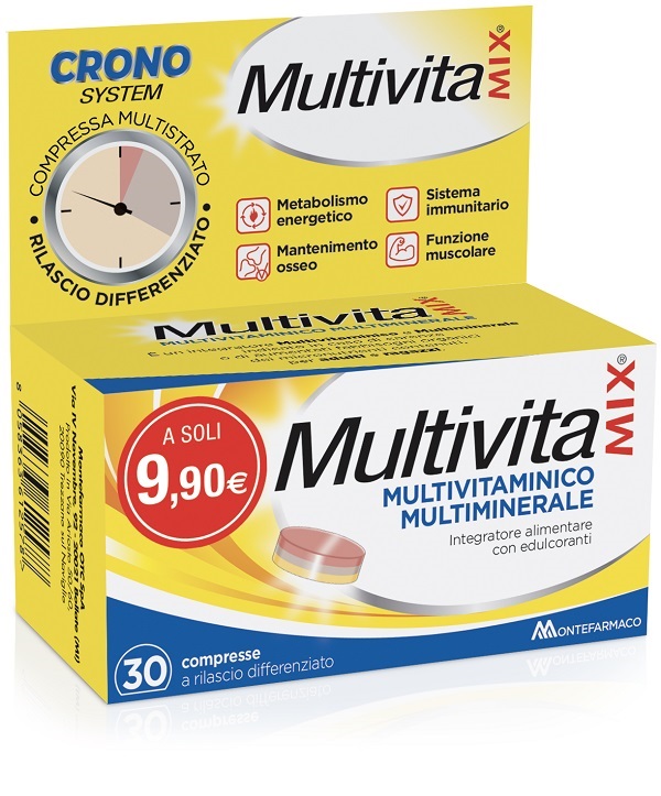 MULTIVITAMIX CRONO 30 COMPRESSE - Farmacia Murachelli Di Putelli dr. Giovanni