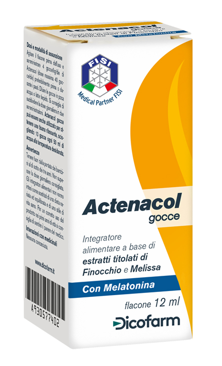 ACTENACOL GOCCE 12 ML CON MELATONINA - Farmacia Murachelli Di Putelli dr. Giovanni