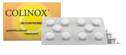 COLINOX 40 COMPRESSE MASTICABILI GASTROFUNZIONALI 56 G - Farmacia Murachelli Di Putelli dr. Giovanni
