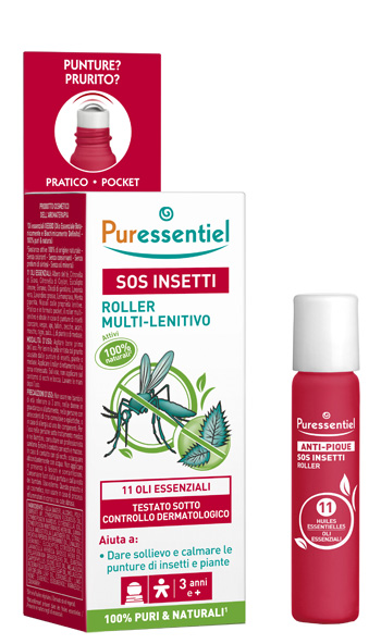 PURESSENTIEL SOS INSETTI ROLLER 11 OLI ESSENZIALI 5 ML - Farmacia Murachelli Di Putelli dr. Giovanni