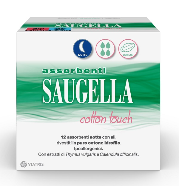 SAUGELLA COTTON TOUCH ASSORBENTI NOTTE 12 PEZZI TAGLIO PREZZO - Farmacia Murachelli Di Putelli dr. Giovanni