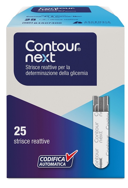 STRISCE MISURAZIONE GLICEMIA CONTOUR NEXT 25 PEZZI - Farmacia Murachelli Di Putelli dr. Giovanni